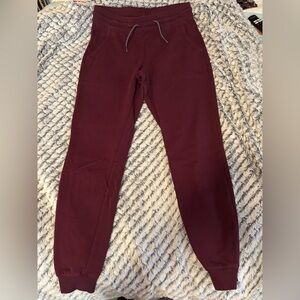 Dark red Columbia sweat pants
